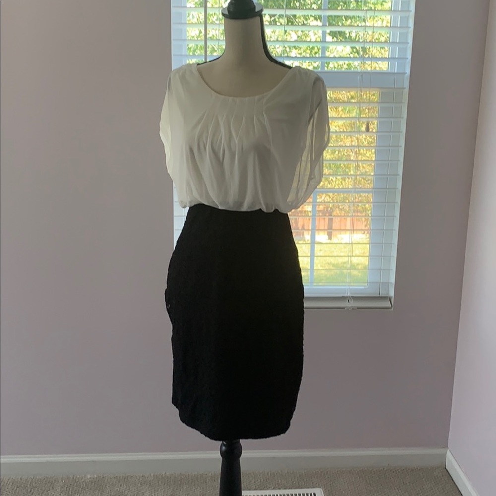 Black and White Homecoming Dress